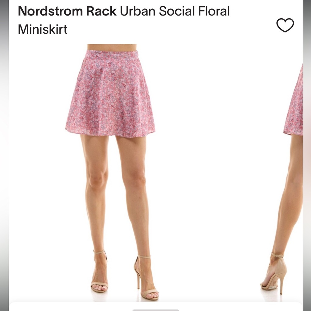 Urban Social Floral Pink Mini Skirt